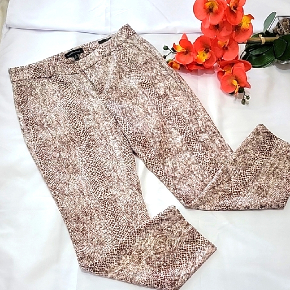 Banana Republic Leopard Print Trousers Womens Pants. Size 2 - Picture 4 of 14